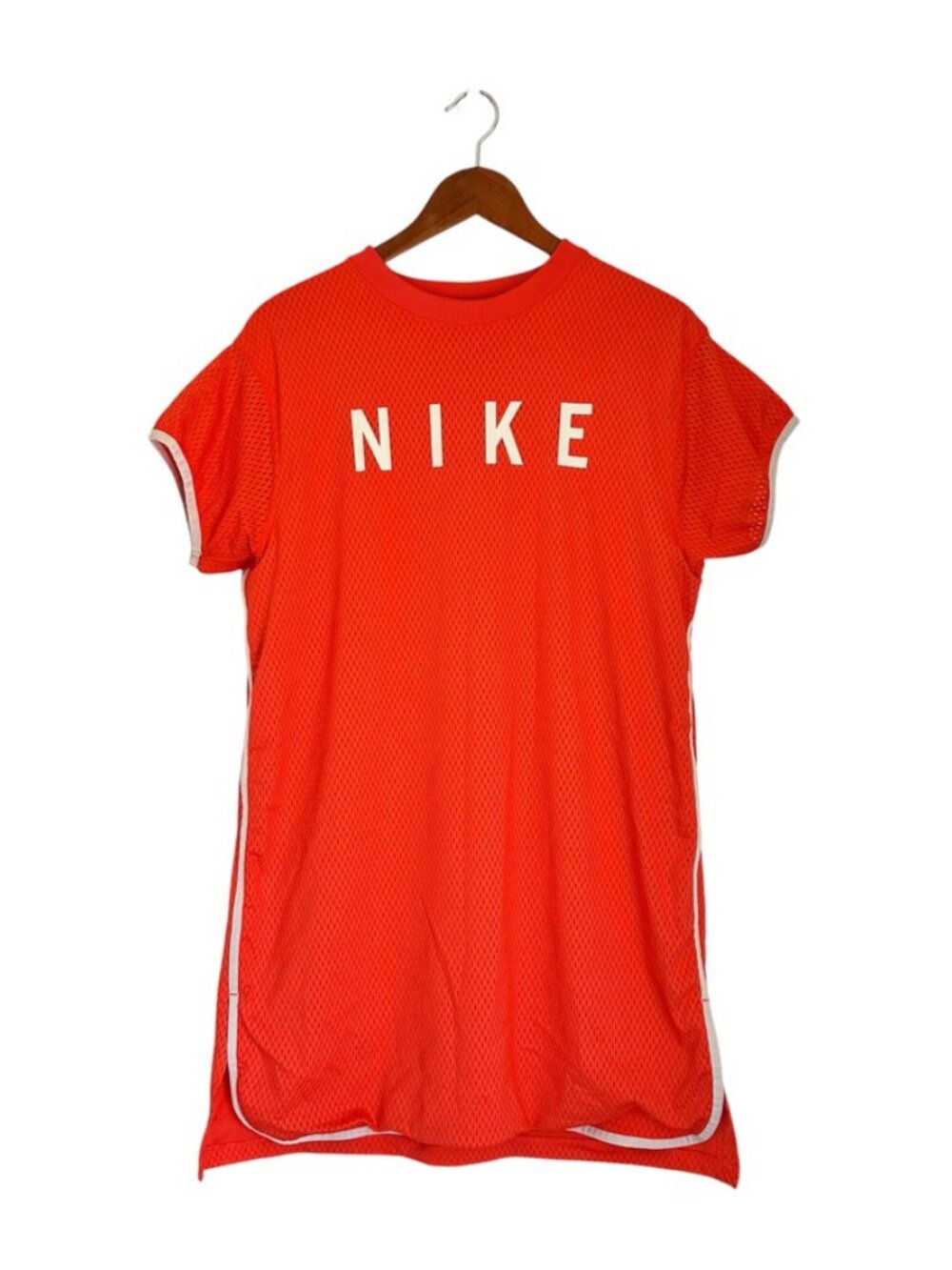 Nike Sportswear Mesh Orange Rush Coral Dress Size S